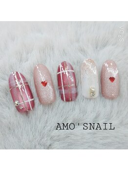 アモズネイル さっぽろ東急百貨店(AMO'S NAIL)/11000円デザイン