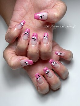 エフネイル 元町中華街店(ef nail)の写真/《繊細な手描きアートが自慢》手描きジュエリーアートもお任せください♪画像の持ち込みもOKです◎