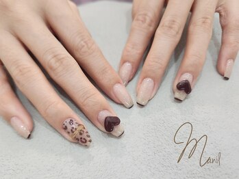 マニル アンド ネトラ(manil & netola)/ブラウン×レオパード