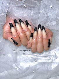 フラッシュ×フレンチネイル