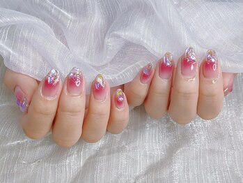 アイゴネイル 錦糸町(Aigoネイル)/ピンクキラキラネイル♪錦糸町