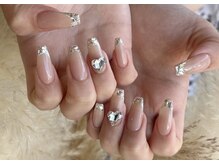 ネイルサロンラポール (Nailsalon Rapport)/ガラスフレンチネイル