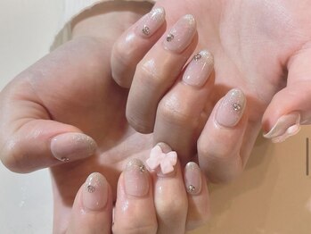 アイネイルズ 天神今泉店(I-nails)/【kotone.n】ピンクリボン