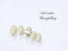 ネイルサロン ハートフルキー(Heartful key)/くすみカラーネイル¥8000