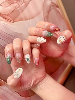 クリスマスネイル