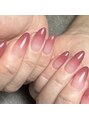 グロッシー ネイル 爪屋(Glossy nail)&nbsp;うるうるグラデーションネイル