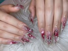 ベティネイル アイラッシュ(Betty Nail)/ゴシック風☆チーククリアネイル
