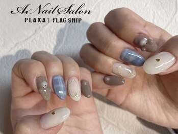 エーネイルサロン プラーカ本店(A-Nail Salon)/くまさん×チェック