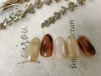 キキネイル たまプラーザ店(kikinail)/2月定額B べっこうネイル