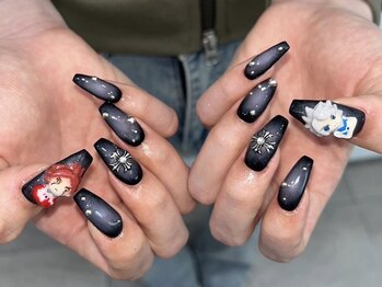 モカ 心斎橋(moca by Lee)/【Aina】キャラクターネイル