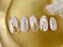 ショコ アンド ラム(Syoko&Lum)/☆ホワイトニュアンスネイル☆