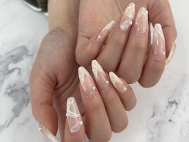 上品リボン・パール/手書き