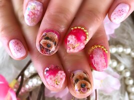 お客様オーダー愛犬ネイル