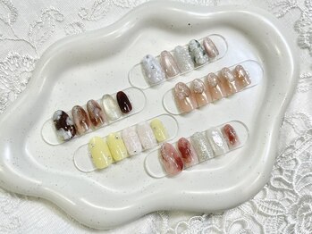 ビーネイル 名古屋志賀本通(B.nail)の写真/デザイン豊富◎[NEW]淡色で魅せる＊春定額artが登場♪圧倒的リピート率を誇る上質salonで定額nailを。