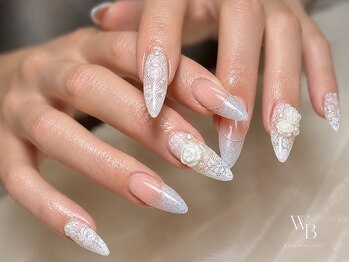 ネイルズ ウィスブランカ(Nails wisBlanca)/レースネイル×フレンチネイル