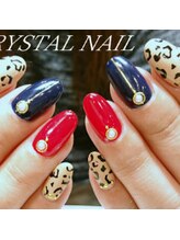 クリスタルネイル ボンベルタ橘店(CRYSTAL NAIL)/ヒョウ柄ネイル