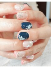 ディーネイル(Dnail)/雪の結晶ネイル