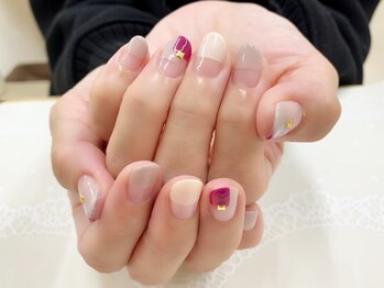 プルミエ ネイル(Premier Nail)/ブロックフレンチ★定額デザイン