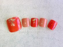 ミューズ MUSE 四街道大日店/くすみオレンジピンク大人女子