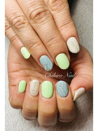 カラフルニュアンスネイル