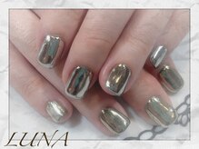 ネイルアンドまつ毛エクステ ルーナ 八王子店/☆ミラーギラギラネイル☆