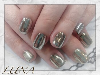 ネイルアンドまつ毛エクステ ルーナ 八王子店/☆ミラーギラギラネイル☆