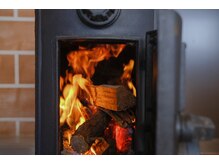 道草/冬は薪ストーブも