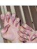 hand【ロングで美フォルム♪】10本チップ長さ出し　￥10000→8000