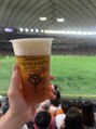 ザ トウキョウスパ(THE TOKYO SPA.) 球場で飲むビールが1番おいしいですよね!