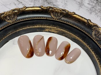 グリッター(GLITTER)/べっ甲ネイル