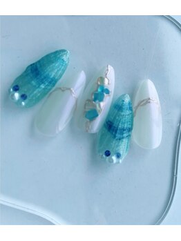 ネイルソファ 宝来(nail sofa)/【山内担当】マーメイドネイル