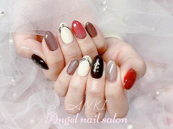 エンジェルネイルサロン(Angel nail salon)/バレンタインチョコX金箔