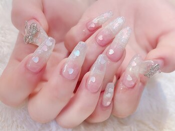 ラルネイル 大宮(Lull. nail)/#マグネット#ハートホロ#リボン