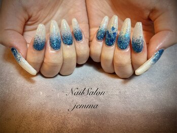 ジェンマ(JEMMA)/スカルプ夏ネイル