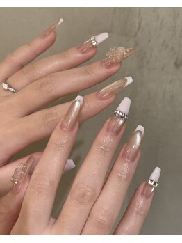 シェア バイ マックスビューティー(Share by MAX BEAUTY)の写真/他店初回/当店付替オフずっーと無料♪デザイン豊富！長さだしオフも無料！長く通いたくなるサロン◎