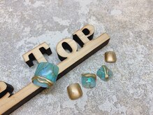 サロン ザ トップ(Salon the Top)/アクア天然石-マットゴールド