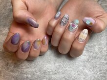 プラス ファースト(Plus 1st)/落書きネイルデザイン　bySasabe