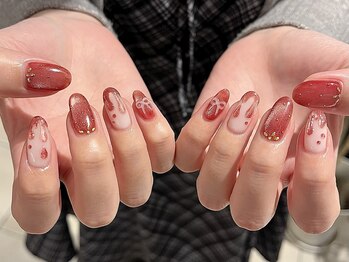 ネイルズ ララ(nails Lala)/いちごネイル