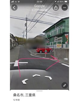 リープ 桑名(lieb)/緑のアパートが出てくるまで直進