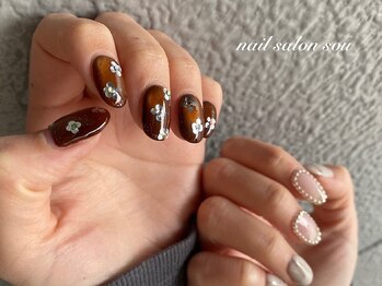 ホロフラワーネイル