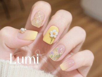 ルミネイル 大宮東口店(Lumi Nail)/イエローフラワーネイル