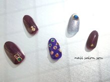 ソウ 難波店 nail salon Sou/丸カンドットnail