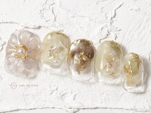 ネイルメゾン 池袋店(NAIL MAISON)/ぷっくりフラワークリア¥10550