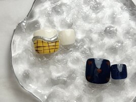 【フット】親指アート　¥9900
