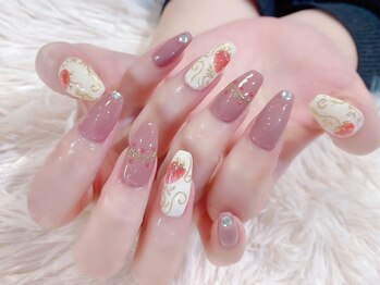 ラルネイル 大宮(Lull. nail)/#苺#オトナ女子#キレイめ#春