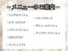 まつげエクステ専門店 アイラ 吉祥寺店(EYELA)/メニューの種類