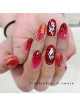 ネイルサロン クール(Nailsalon Coeur)/シェル　ホログラムネイル