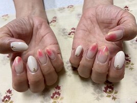 桃色グラデーション