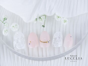 サロンドルクリア 銀座店(Salon de LUCULIA)/#ブライダルネイル フラワー
