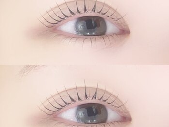 シエロ 栄店(cielo)の写真/【中顔面短縮効果も♪】上下まつ毛パーマ　NUNUケラチンラッシュリフト¥5800！高技術で可愛さを実現◇